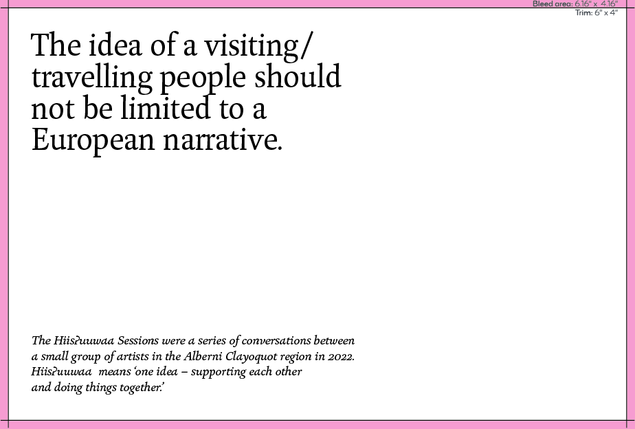 Hiisʔuuwaa Sessions