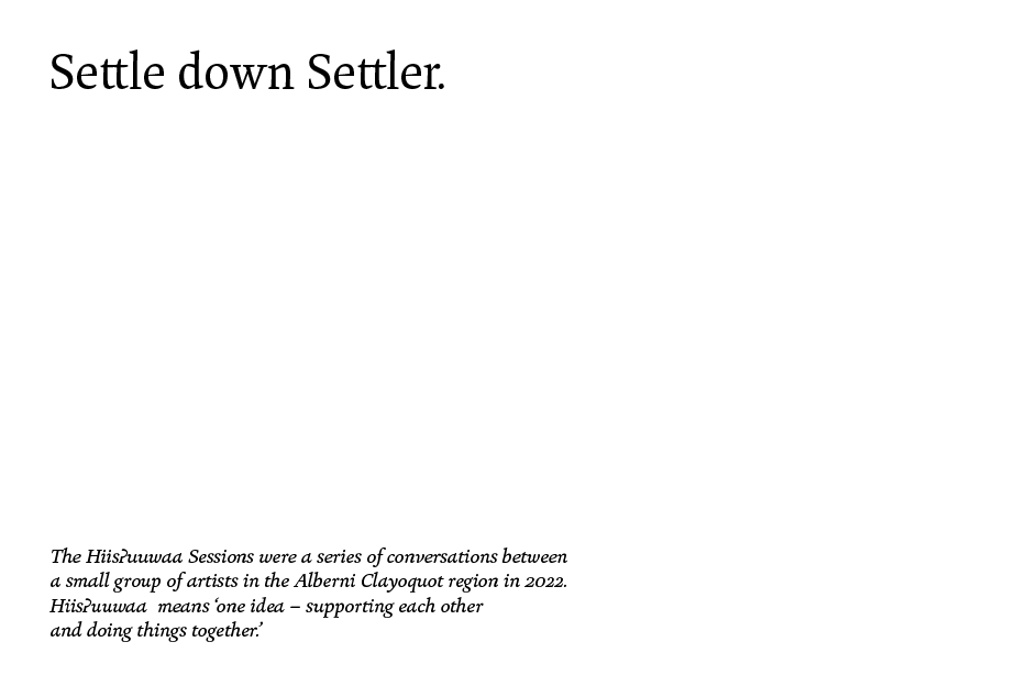 Hiisʔuuwaa Sessions