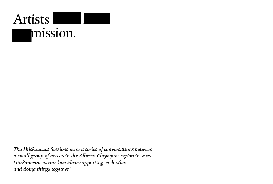 Hiisʔuuwaa Sessions